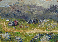 mne-dur-16-37, miniature oil painting on solid limewood by ARISNOJO, Durmitor National Park, MNE, 2026.
